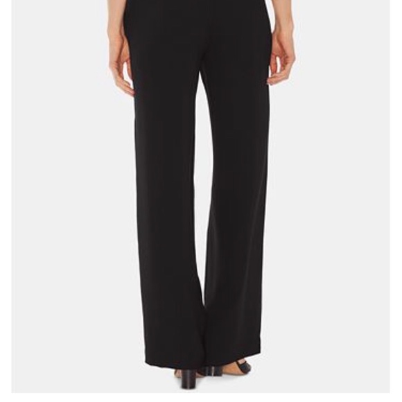 Vince Camuto Flared Rich Black Slacks - Picture 2 of 6